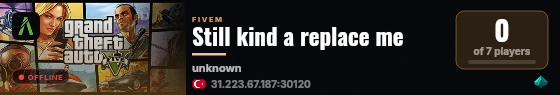 Still kind a replace me live status badge