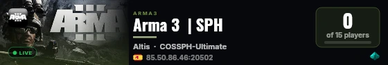 Arma 3  | SPH live status badge