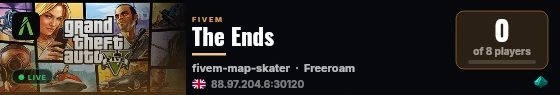 The Ends live status badge