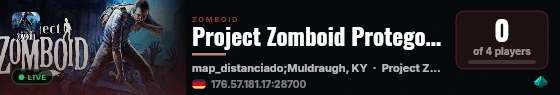 Project Zomboid Protego24 live status badge