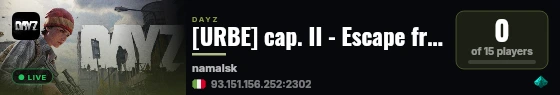 [URBE] cap. II - Escape from Namalsk live status badge