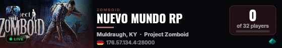 NUEVO MUNDO RP live status badge