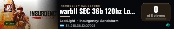 warbll SEC 36b 120hz Loadout Respawn live status badge