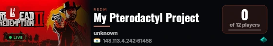My Pterodactyl Project live status badge