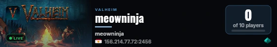 meowninja live status badge
