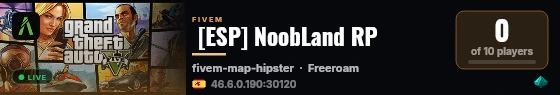  [ESP] NoobLand RP live status badge