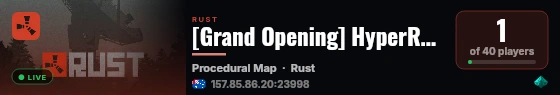 HyperRaid 5x pvp live status badge
