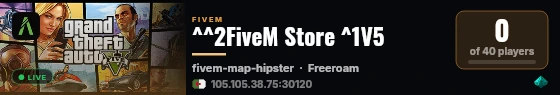 ^^2FiveM Store ^1V5 live status badge