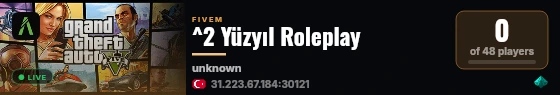 ^2 Yüzyıl Roleplay live status badge