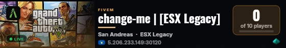 change-me | [ESX Legacy] live status badge