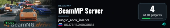 BeamMP Server live status badge