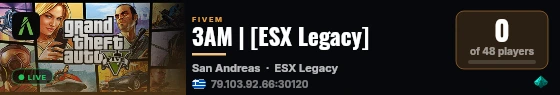 3AM | [ESX Legacy] live status badge