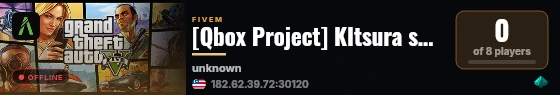 [Qbox Project] KItsura server live status badge