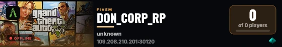 DON_CORP_RP live status badge