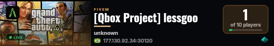 [Qbox Project] lessgoo live status badge
