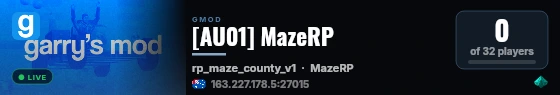 [AU01] MazeRP live status badge