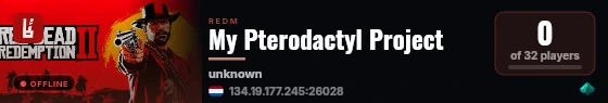 My Pterodactyl Project live status badge