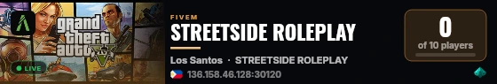 STREETSIDE ROLEPLAY live status badge
