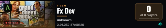 Fx Dev live status badge