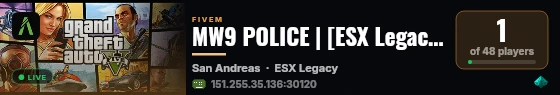MW9 POLICE | [ESX Legacy] live status badge