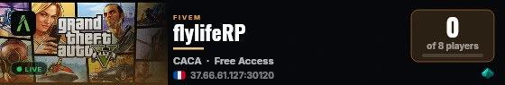 flylifeRP live status badge