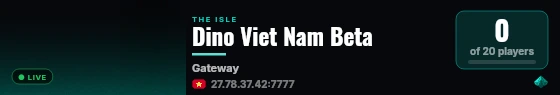 Dino Viet Nam Beta live status badge