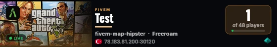 Test live status badge
