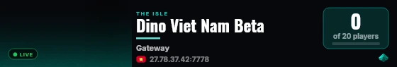 Dino Viet Nam Beta live status badge