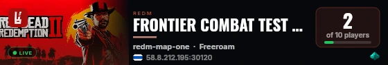 FRONTIER COMBAT TEST @RebirthzVPS live status badge