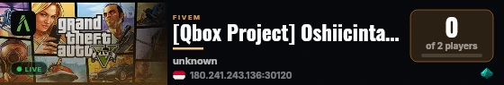 [Qbox Project] Oshiicintaailaa live status badge