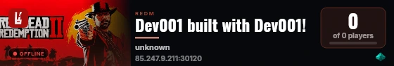 Dev001 built with Dev001! live status badge