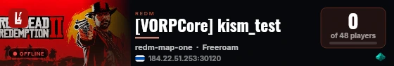[VORPCore] kism_test live status badge