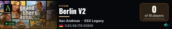 Berlin V2 live status badge