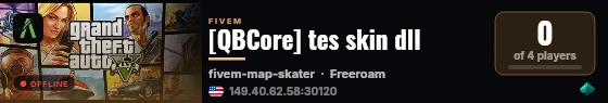 [QBCore] tes skin dll  live status badge