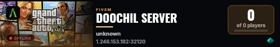 DOOCHIL SERVER live status badge