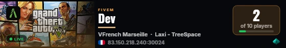 Dev live status badge