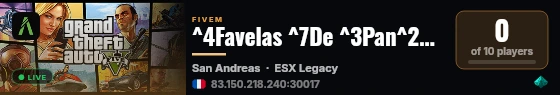 ^4Favelas ^7De ^3Pan^2ame ^1RP live status badge