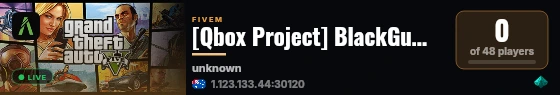 [Qbox Project] BlackGumDev live status badge