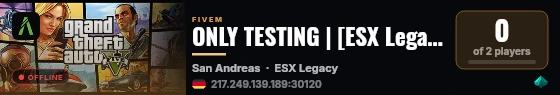 ONLY TESTING | [ESX Legacy] live status badge
