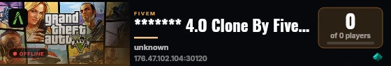 ******* 4.O Clone By FiveM ******* Store live status badge