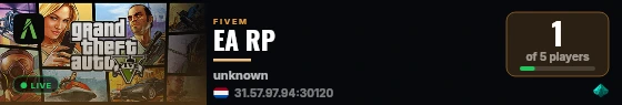 EA RP live status badge