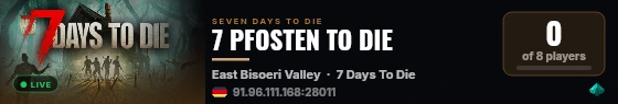 7 PFOSTEN TO DIE live status badge