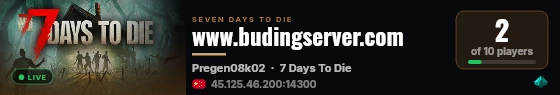 www.budingserver.com live status badge