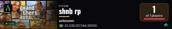 shnb rp live status badge