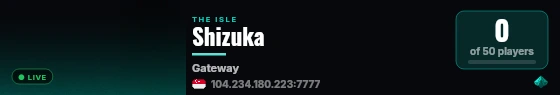Shizuka live status badge
