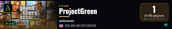ProjectGreen live status badge