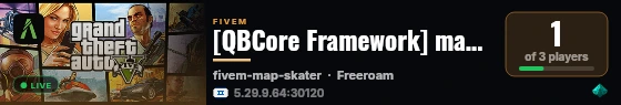 [QBCore Framework] maor-tests live status badge