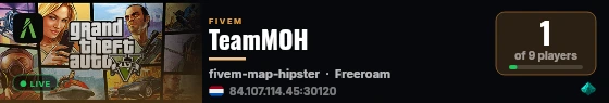TeamMOH live status badge
