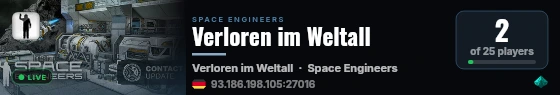 Verloren im Weltall live status badge