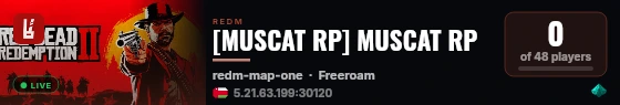 [MUSCAT RP] MUSCAT RP live status badge
